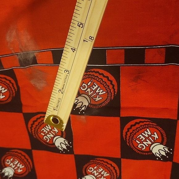 Vintage 1988 Burger King “King Me!” Checkerboard Bandana | Fast Food Promo - Picture 6 of 7